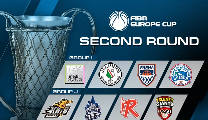 FIBA Europe Cup. Mocni rywale Legii i Trefla w drugiej rundzie rozgrywek pucharowych