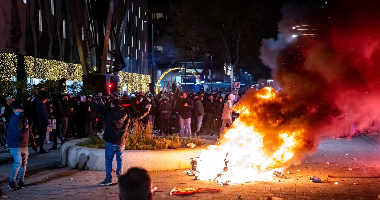 Protest w Rotterdamie