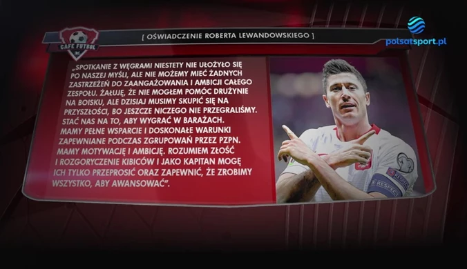 Tomasz Łapiński: Lewandowski używa pięknych słów, ale jego oświadczenie jest mało spójne. WIDEO (Polsat Sport)