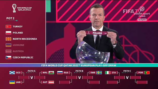 Reprezentanci Polski wiedzą już, z kim zmierzą się w barażach o mistrzostwa świata 2022, które odbędą się w Katarze. Rywalami "Biało-Czerwonych" w półfinałach rozgrywek będzie kadra Rosji, z kolei w finałach, jeśli do nich przejdą, będą musieli zmierzyć się ze zwycięzcą pary Szwecja - Czechy. Pierwszym mecz zostanie rozegrany na wyjeździe - ewentualne drugie starcie Polacy będą mogli rozegrać u siebie.

