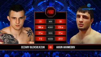 FEN 37. Cezary Oleksiejczuk - Aigun Akhmedov. Skrót walki. WIDEO (Polsat Sport)