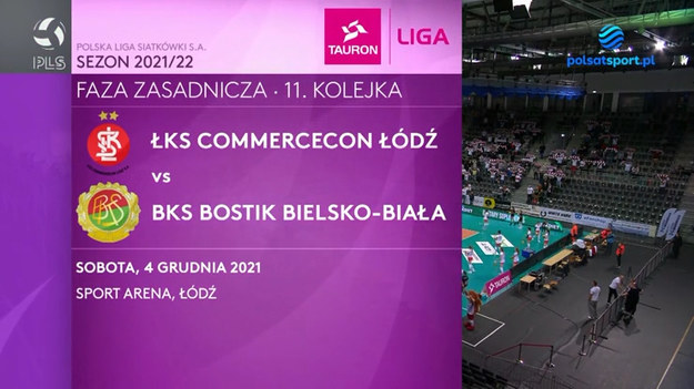 Skrót meczu ŁKS Commercecon Łódź - BKS BOSTIK Bielsko-Biała w ramach 11. kolejki TAURON Ligi.