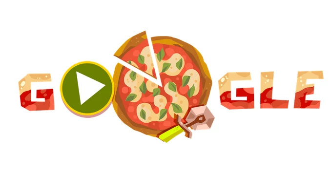 Święto i historia pizzy w Google Doodle. Dlaczego nie Mikołajki? 