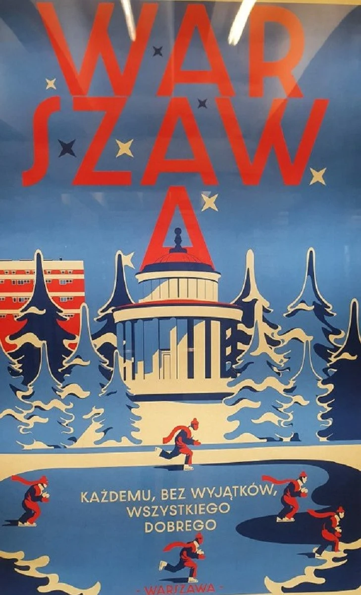 ​Plakat świąteczny przygotowany przez władze Warszawy wzbudził wiele kontrowersji. Przeciwnicy zarzucają, że nie ma w nim nic, co reprezentuje święta Bożego Narodzenia, a dodatkowo "niesie przekaz antyrządowy".