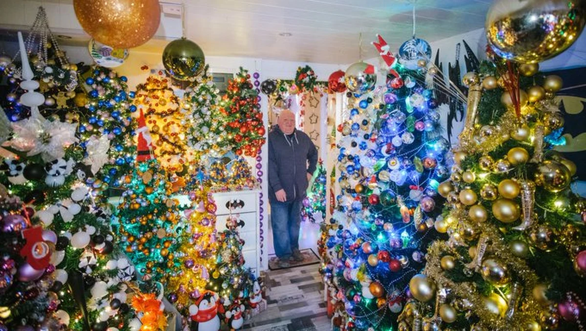 To na pewno rekord Niemiec, a prawdopodobnie i świata. W swoim domu w Dolnej Saksonii niemieckie małżeństwo zmieściło aż 444 udekorowane świątecznie choinki. Ich 100-metrowy dom robi niesamowite wrażenie. Udekorowanie drzewka są dosłownie wszędzie. 