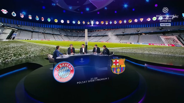 Fragment studia Ligi Mistrzów przed spotkaniem Bayernu Monachium z Barceloną.
Początek spotkania o godzinie 21. Tekstowa relacja "na żywo" także na sport.interia.pl.
