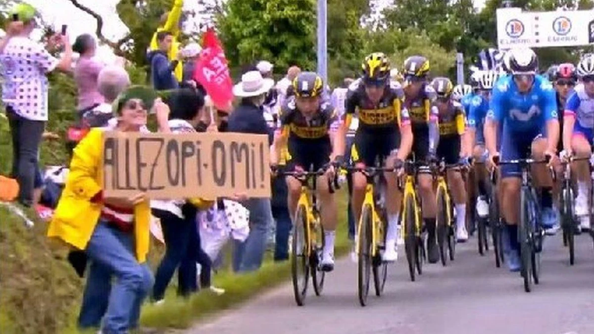 Grzywną w wysokości 1200 euro została ukarana kobieta, która doprowadziła na gigantycznej kraksy podczas pierwszego etapu tegorocznego Tour de France. Francuzka wymachiwała na trasie wielkim, tekturowym transparentem. Przez jej zachowanie upadło kilkudziesięciu kolarzy.