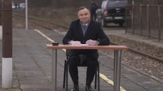 Prezydent Andrzej Duda o powrocie pociągów do Końskich