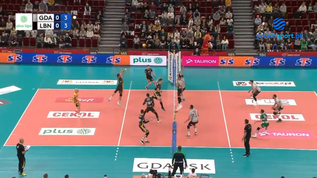 Skrót meczu Trefl Gdańsk – LUK Lublin 3:0 (25:20, 25:22, 25:16).