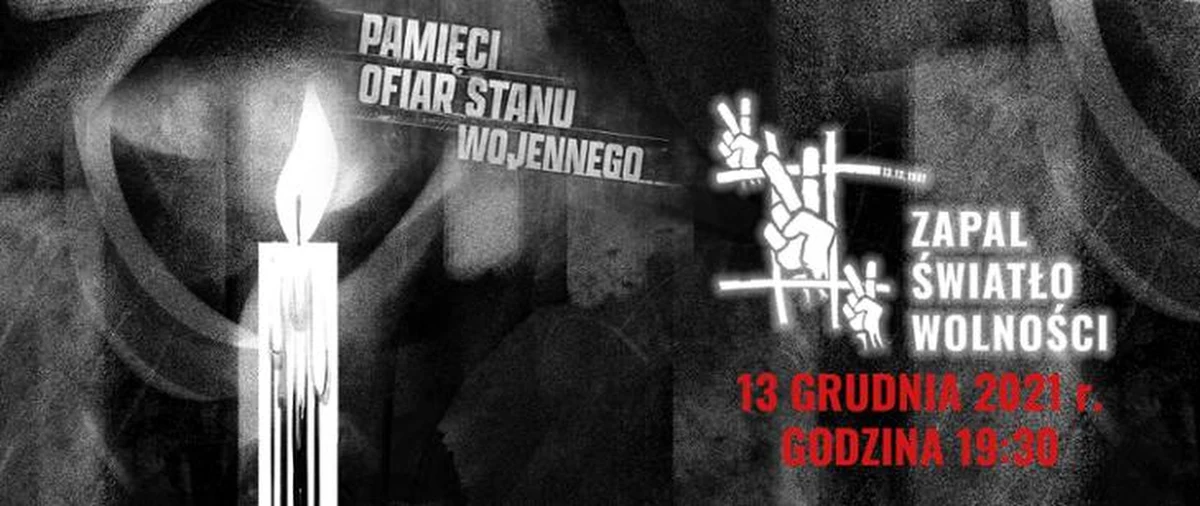 Instytut Pamięci Narodowej zachęca, by włączyć się w akcję "Zapal Światło Wolności". Znakiem pamięci o ofiarach brutalnej polityki władz PRL będą świece, które w poniedziałek, 13 grudnia o symbolicznej godzinie 19:30 rozbłysną w oknach szkół, uczelni, urzędów i instytucji publicznych, a także domów i mieszkań. Dziś przypada 40. rocznica wybuchu stanu wojennego.