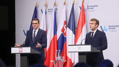Macron na szczycie V4. Morawiecki: Polska zaniepokojona systemem handlu emisjami 