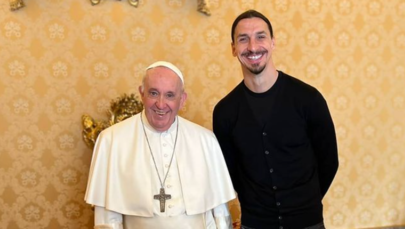 Zlatan Ibrahimovic spotkał się z papieżem Franciszkiem