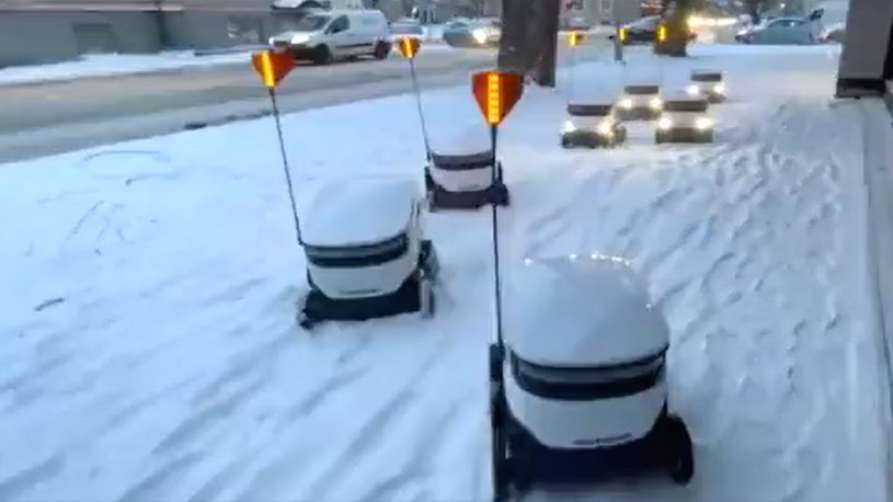 Mają być przyszłością dostaw kurierskich, a przegrały z zimą. Roboty Starship biją rekordy popularności w ciepłej i słonecznej Kalifornii, ale nie mają łatwego życia w stolicy Estonii. Intensywne opady śniegu i powstałe na chodnikach zaspy całkowicie zablokowały flotę tych małych urządzeń.