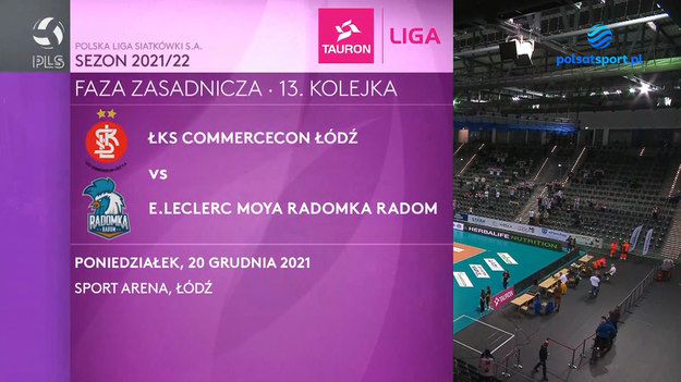 ŁKS Commercecon Łódź - E.Leclerc Moya Radomka Radom 3:1 (26:24: 25:20, 24:26, 25:17).