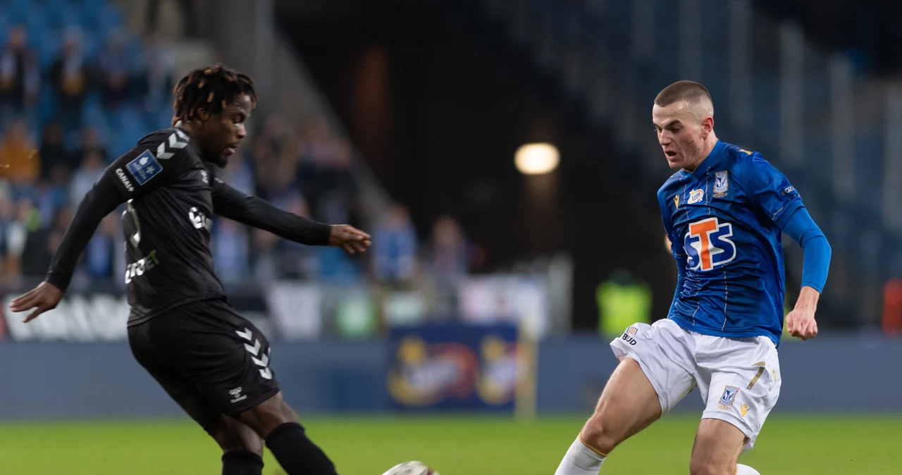 Jakub Kamiński w meczu Lecha Poznań z Górnikiem Zabrze