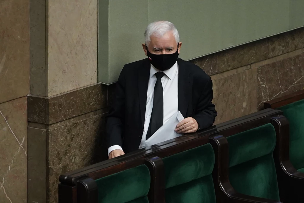 Prezes PiS Jarosław Kaczyński w Sejmie