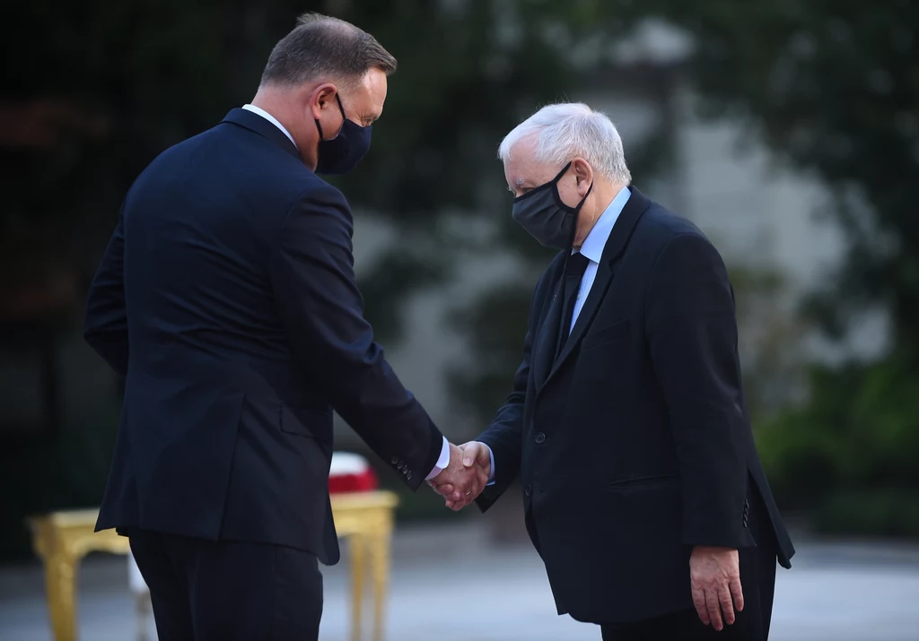 Prezydent Andrzej Duda i prezes PiS Jarosław Kaczyński