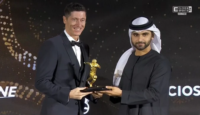 Globe Soccer Awards 2021. Robert Lewandowski wygrał nagrodę dla strzelca najładniejszej bramki roku. WIDEO (Eleven Sports)