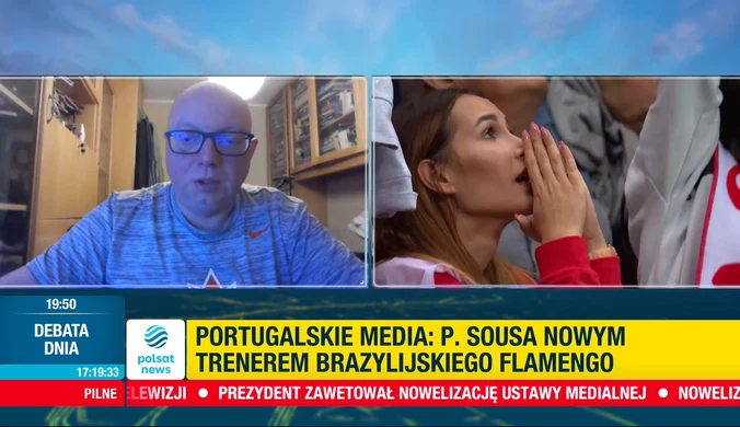 Radosław Nawrot o skandalicznym zachowaniu Paulo Sousy. WIDEO (Polsat News)