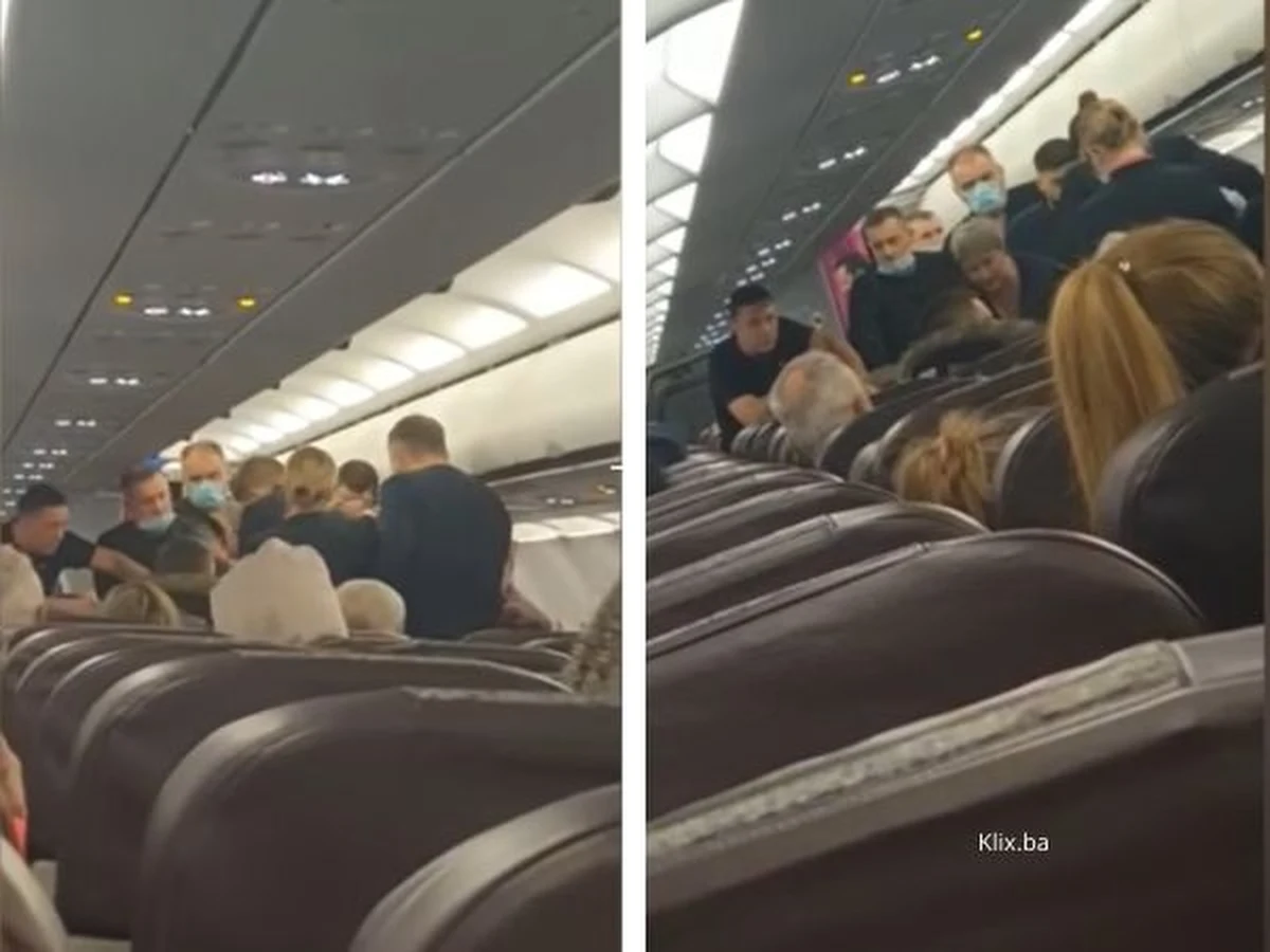 Z powodu mgły nad lotniskiem w położonej na północy Bośni i Hercegowiny Tuzli lecący z Danii samolot przekierowano do Belgradu. Po ogłoszeniu zmiany miejsca lądowania jeden z pasażerów próbował otworzyć drzwi lecącego samolotu. Taką samą próbę podjęła jego żona.
