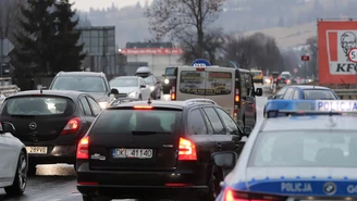 Korki przy wyjeździe z Zakopanego. Ponad trzy godziny czekania