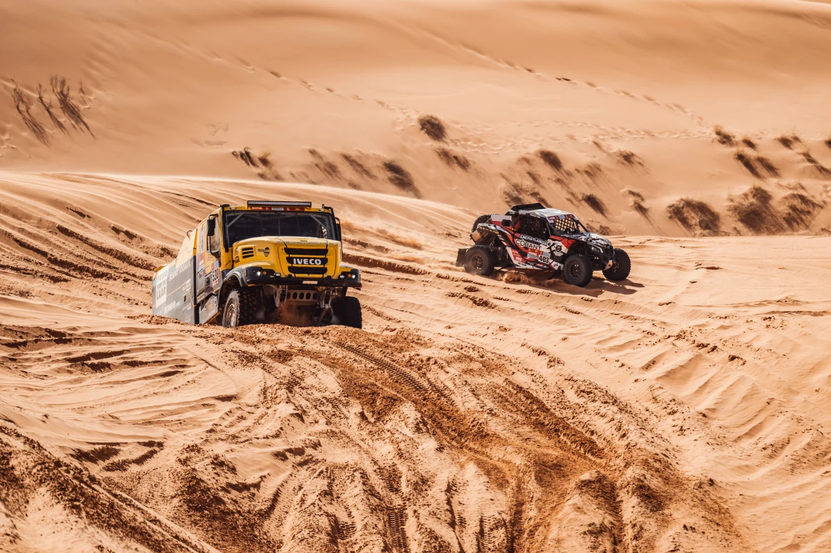 Kolejny etap Rajdu Dakar – kolejne podium dla załogi Cobant Energylandia Rally Team. Tym razem drugie miejsce zajęli Michał Goczał i Szymon Gospodarczyk. Załoga uległa innym Polakom – duetowi Domżała / Marton o zaledwie 22 sekundy. Jednocześnie Michał i Szymon awansowali na drugie miejsce w klasyfikacji generalnej klasy SSV.