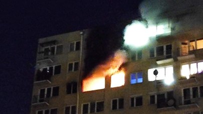 Pożar mieszkania w Toruniu. Trzy osoby zostały ranne