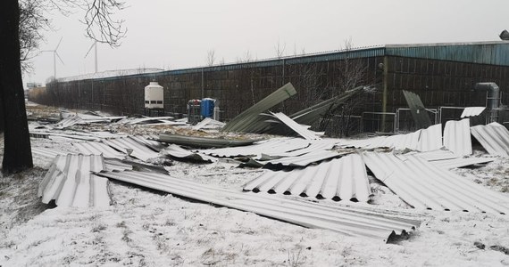 W Kłobucku, koło Częstochowy, wiatr częściowo zerwał dach hali produkcyjnej - poinformowała rzeczniczka śląskiej straży pożarnej młodsza brygadier Aneta Gołębiowska. W całym województwie śląskim strażacy interweniowali dziś już ponad 100 razy.