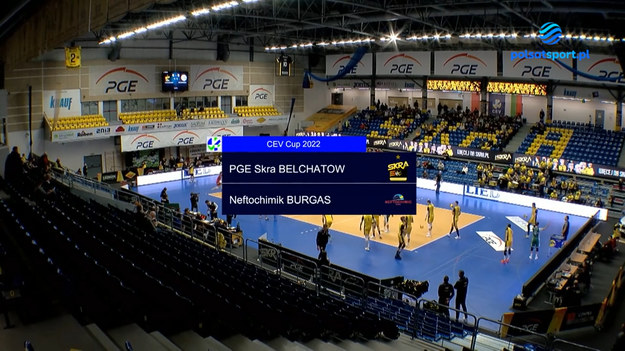 PGE Skra Bełchatów - Neftochimik Burgas 3:1 (25:10, 24:26, 25:15, 25:14)