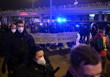 Demonstracje koronasceptyków w Niemczech. Doszło do starć