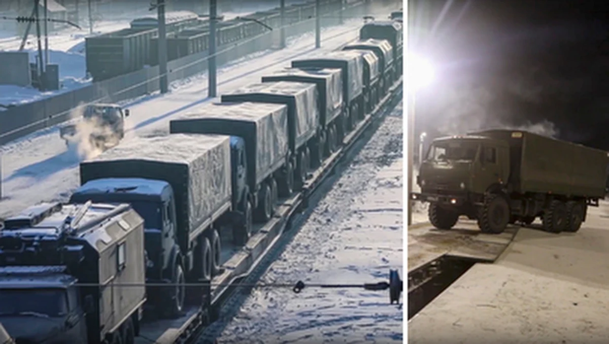 Na Białorusi przed lutowymi manewrami gromadzą się rosyjskie wojska i przerzucany jest sprzęt. Nieoficjalne informacje mówią o przybyciu już co najmniej 33 składów kolejowych, ale władze dokładnych danych nie podają.