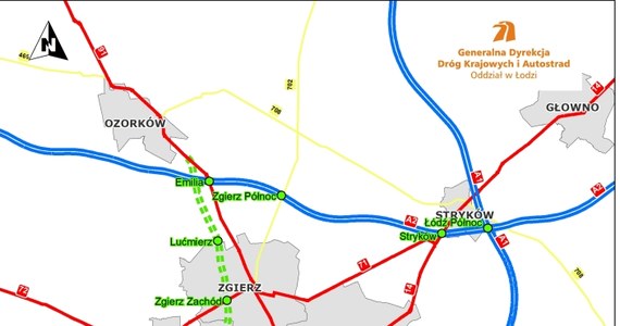 Zmiana nazw węzłów na drodze ekspresowej S14 w Łódzkiem. Dotychczasowa (robocza) nazwa węzła „Łódź Teofilów” została zmieniona na „Aleksandrów Łódzki”. 