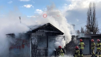 ​Tragiczny pożar na placu targowym w Krakowie. Zginęła jedna osoba