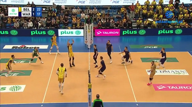 Skrót meczu 19. kolejki PlusLigi PGE Skra Bełchatów – Projekt Warszawa 3:1 (25:21, 15:25, 25:23, 25:20).