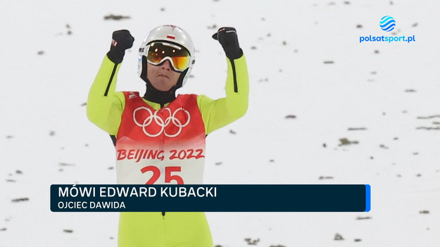 Edward Kubacki skomentował sukces Dawida Kubackiego, który zdobył brązowy medal olimpijski na skoczni normalnej w Zhangjiakou.