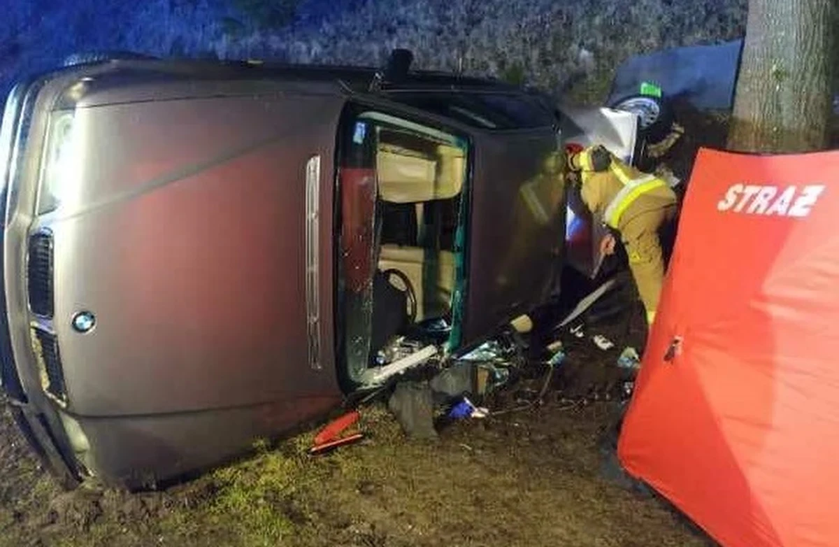 ​29-latek jadący bmw stracił panowanie nad pojazdem, wypadł z drogi i uderzył w drzewo w powiecie kraśnickim. Mężczyzna zmarł.