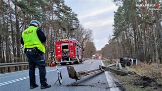 Kobielice: Wypadek cysterny i osobówki. Interweniował śmigłowiec LPR