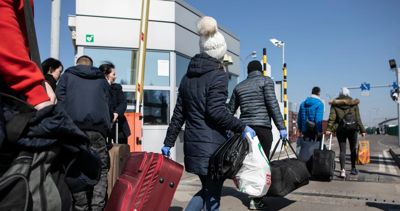 Ukraińcy na granicy z Polską