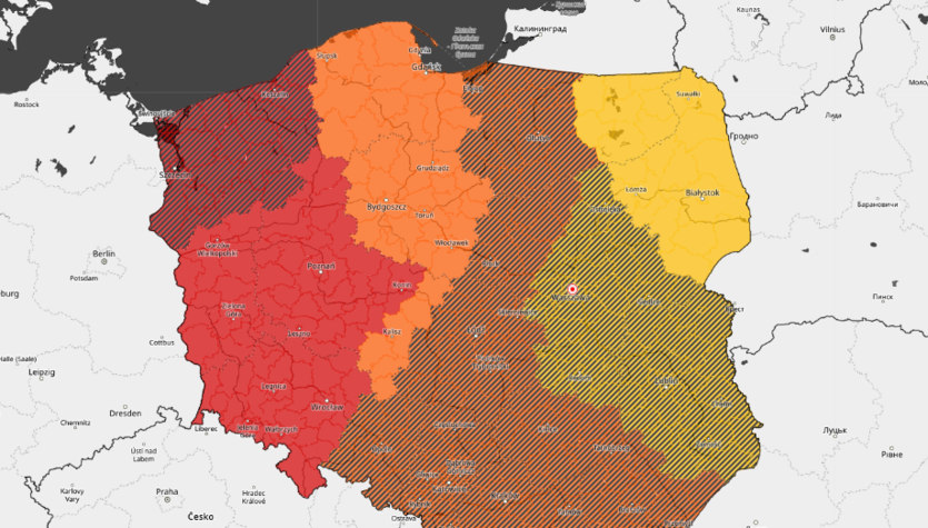 Niż Dudley w Polsce. IMGW ostrzega przed silnym wiatrem