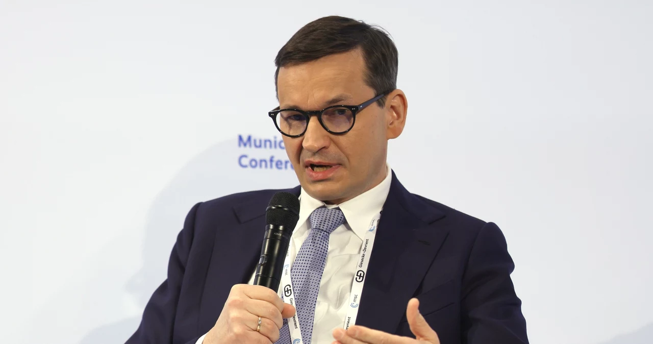 Premier Mateusz Morawiecki podczas konferencji w Monachium 