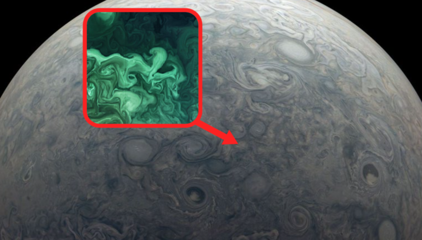 Furtunile pe Jupiter ca curenții oceanici din Marea Baltică.  Americanii compară imagini