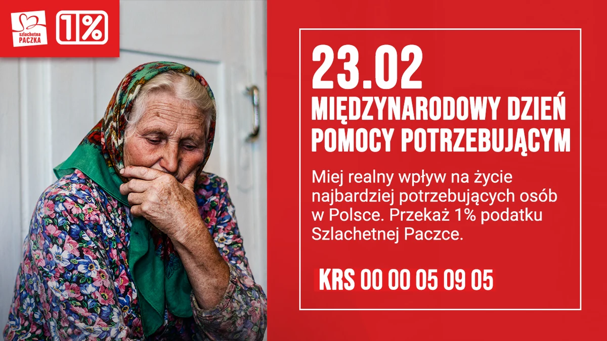 Aż 2 mln osób w Polsce żyje poniżej granicy skrajnego ubóstwa. To znaczy, że na wszystkie wydatki dnia mają mniej niż 20 zł. Takich osób przybywa – tylko w 2020 roku liczba Polaków, którzy żyli w warunkach stałego zagrożenia dla zdrowia fizycznego i psychicznego, wzrosła o prawie 400 tys. W środę 23 lutego obchodzimy Międzynarodowy Dzień Pomocy Potrzebującym. Kim są najbardziej potrzebujący Polacy, do których dociera Szlachetna Paczka? Jak zmienia się obraz dobroczynności w naszym kraju na skutek pandemii i wysokiej inflacji?     