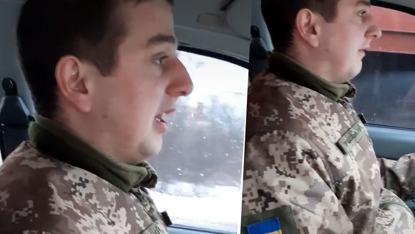 Nagranie z ukraińskim żołnierzem, który śpiewa o wyjeździe na wojnę podbija sieć. Udostępniono je ponad 68 tys. razy. 