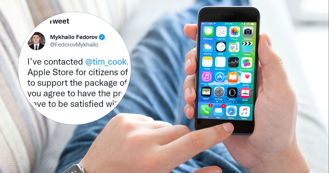 Wicepremier i minister transformacji cyfrowej Mychajło Fedorow w otwartym liście wezwał Tima Cooka i jego firmę do odcięcia rosyjskich użytkowników od produktów Apple i usług sklepu AppStore. W jakim celu?