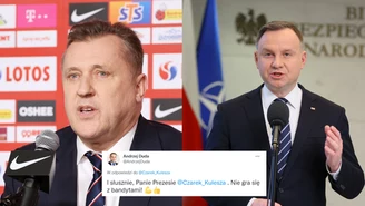 ​Prezydent Andrzej Duda wspiera decyzję PZPN "Nie gra się z bandytami!"