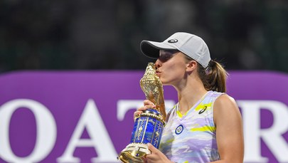 Iga Świątek wygrała turniej WTA w Dausze. "Chciałabym wyrazić swoje wsparcie dla wszystkich, którzy cierpią w Ukrainie"