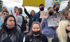 Protest na Cyprze. Ludzie krzyczeli: "chwała Ukrainie!"