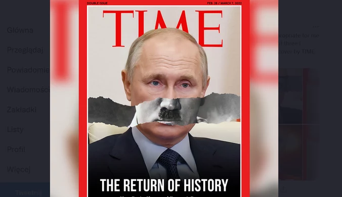 Putin jako Hitler. Fałszywa okładka magazynu "Time" 