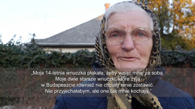 Choć cała jej rodzina już wyjechała, ona nie chciała zostawiać swojego domu. Przekonały ją dopiero wnuczki. 80-letnia Piroska Baksa, z ukraińskiego Zakarpacia, zostawiła rodzinną wieś i razem z córką i najmłodszą wnuczką ucieka przed wojną do Budapesztu. Kobieta wciąż pamięta horror II wojny światowej.