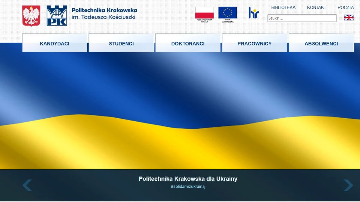 Politechnika Krakowska włączyła się w akcję pomocy obywatelom Ukrainy - uchodźcom i studentom. Jak poinformowała rzeczniczka uczelni Małgorzata Syrda-Śliwa trwa zbiórka darów, wzmocniono też wsparcie socjalne i psychologiczne dla studentów z Ukrainy.


